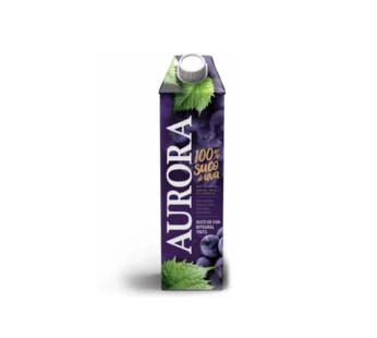 SUCO DE UVA TINTO INTEGRAL TETRA PACK AURORA 1,5 L (CX 6 UN)
