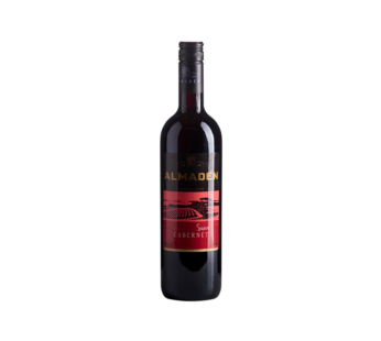 VINHO NACIONAL TINTO SUAVE CABERNET ALMADÉN 750 ML (CX 6 UN)