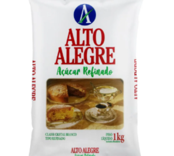 Açúcar Refinado Alto Alegre 1 Kg (Fdo 10 Pct)
