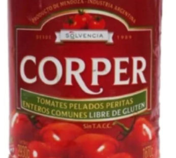 Tomate Pelado Inteiro Corper 2,93 Kg (Cx 6 Lt)