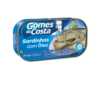 Sardinhas Em Óleo Gomes Da Costa 125 G (Cx 50 Lt)